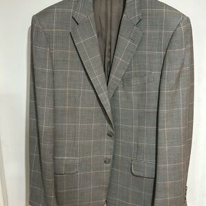 Corneliani Men’s Gray Windowpane Sportcoat 50R/40R
